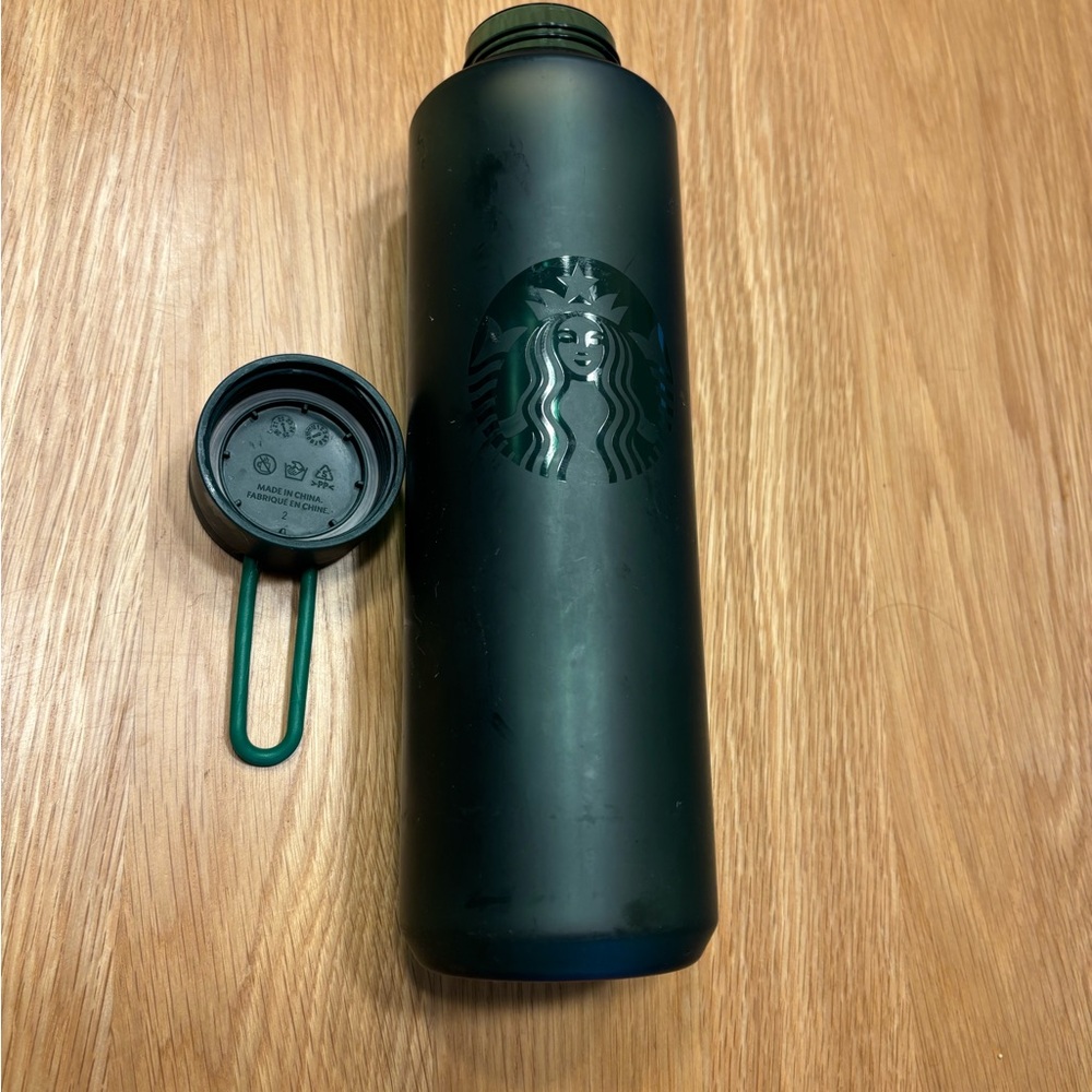 Starbucks Green Bottle with Green Logo
